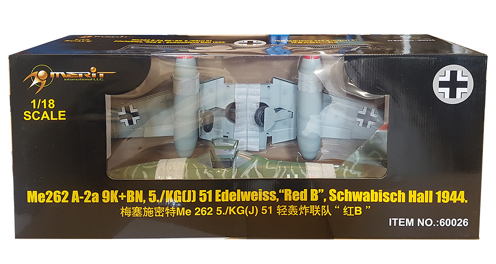 Messerschmitt 262 A-2a 9K+BN, 5./KG (J) 51 Edelweiss, 1944, 1:18